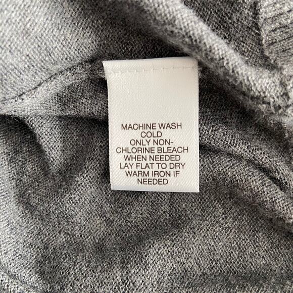 Daniel Cremieux V-Neck Sweater Men's XL Pima Cotton Cashmere Blend Gray NEW - Picture 12 of 15